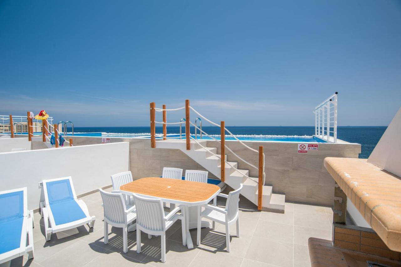 The Sea-Bank Villa Apartments Marsaskala Esterno foto
